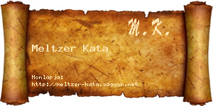 Meltzer Kata névjegykártya